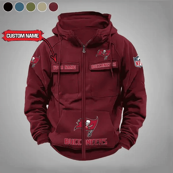 Tampa Bay Buccaneers Vintage Men Hoodies Zipup DV5 PBZ5VDE