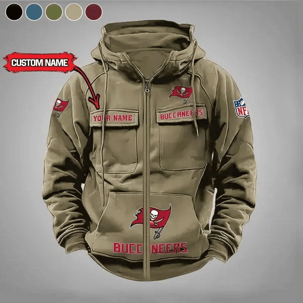 Tampa Bay Buccaneers Vintage Men Hoodies Zipup DV5 PBZ5VDE