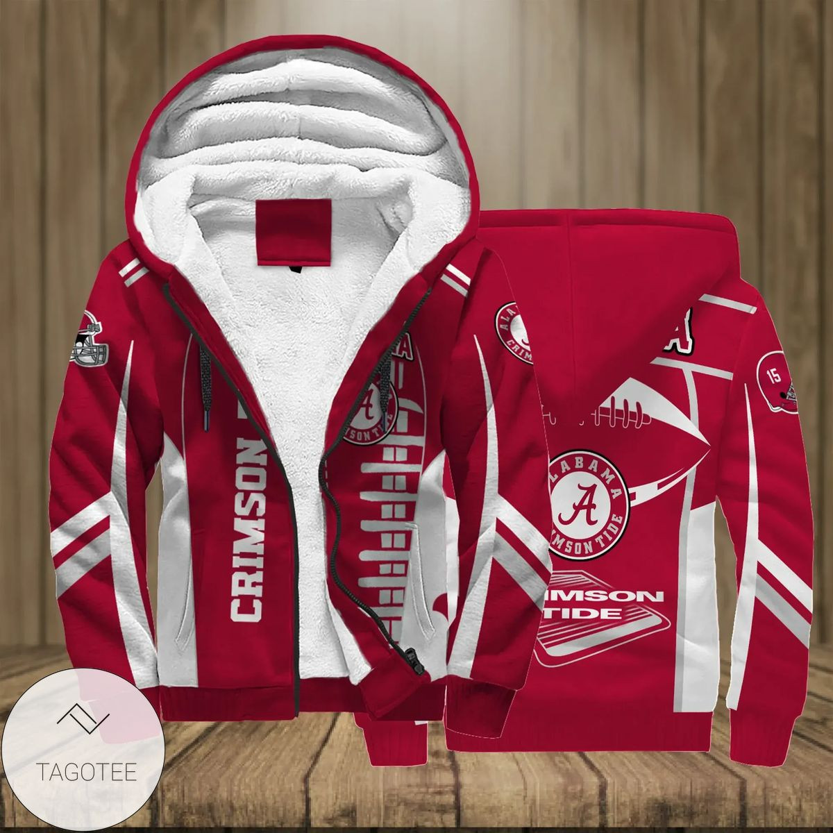 NCAAM Alabama Crimson Tide (Your Name) Fleece Zip Hoodie FZH-JH09
