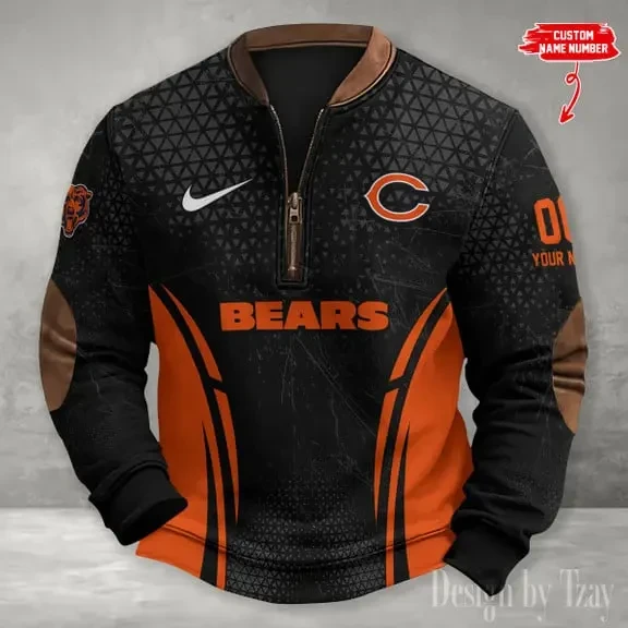Chicago Bears Print Vintage Sweatshirt S9MPZNS070
