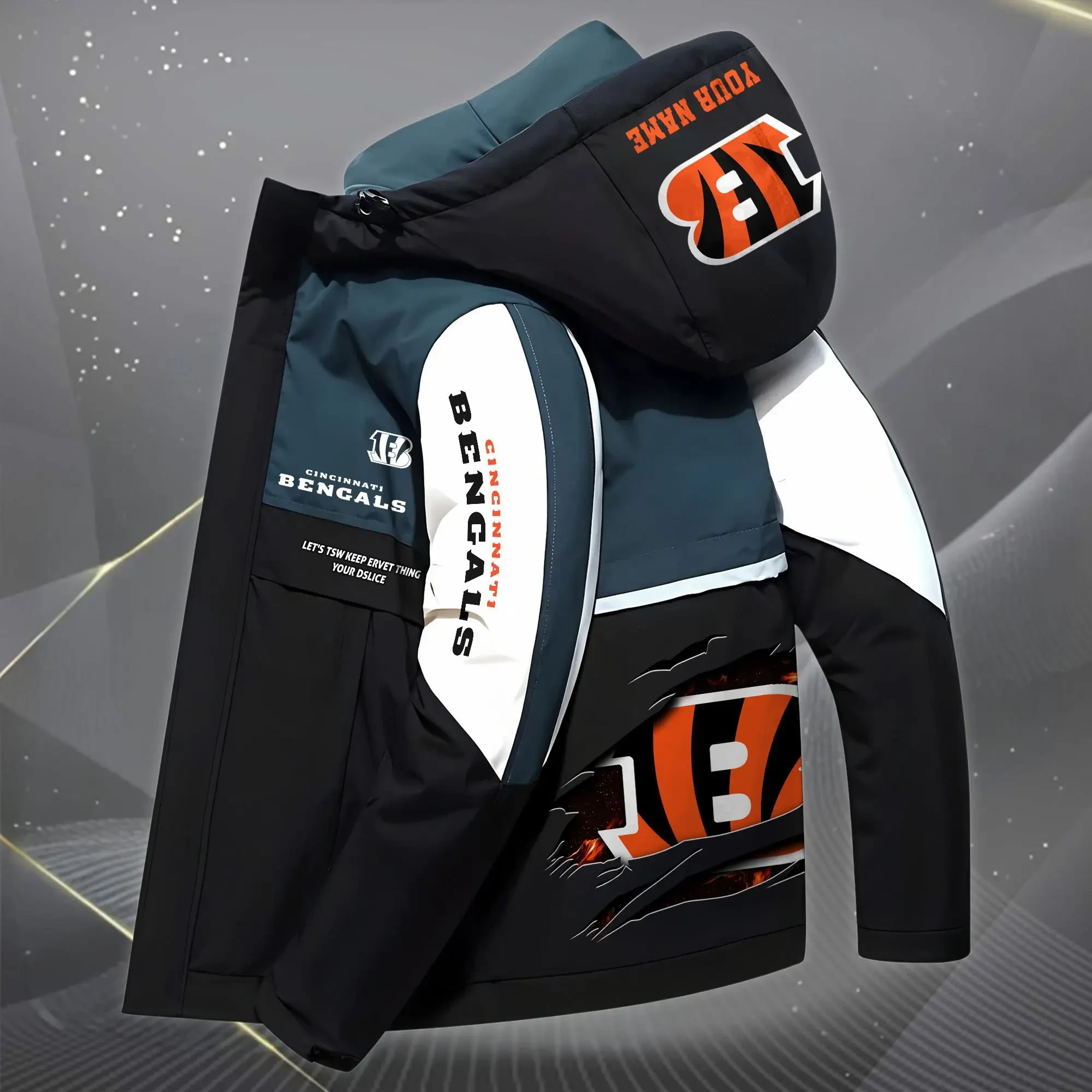 Cincinnati Bengals Outdoor Windproof Jacket SPTOWPJK040