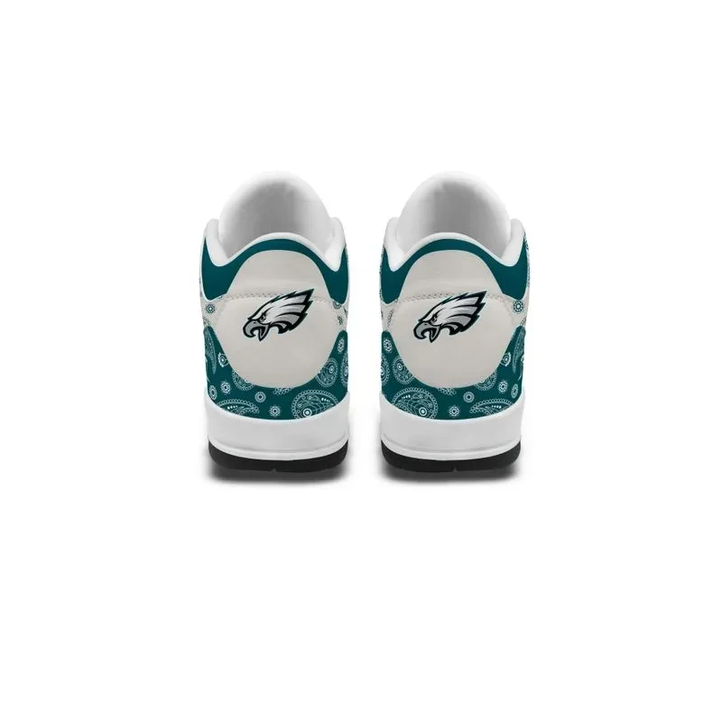 Philadelphia Eagles Basic Leather JD03 Shoes Men and Women PBUB4MQ