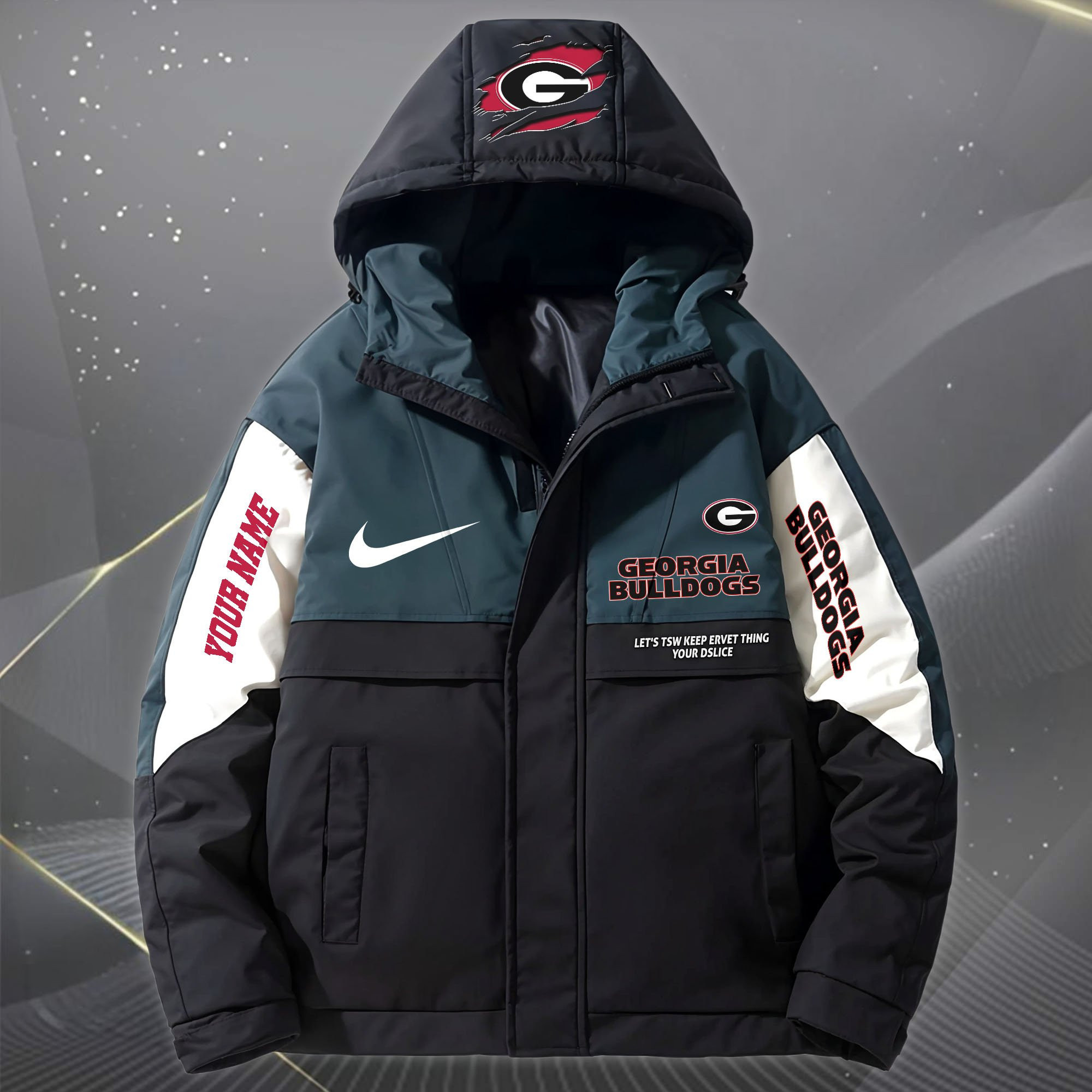 Georgia bulldogs Outdoor Windproof Jacket SPTO78D