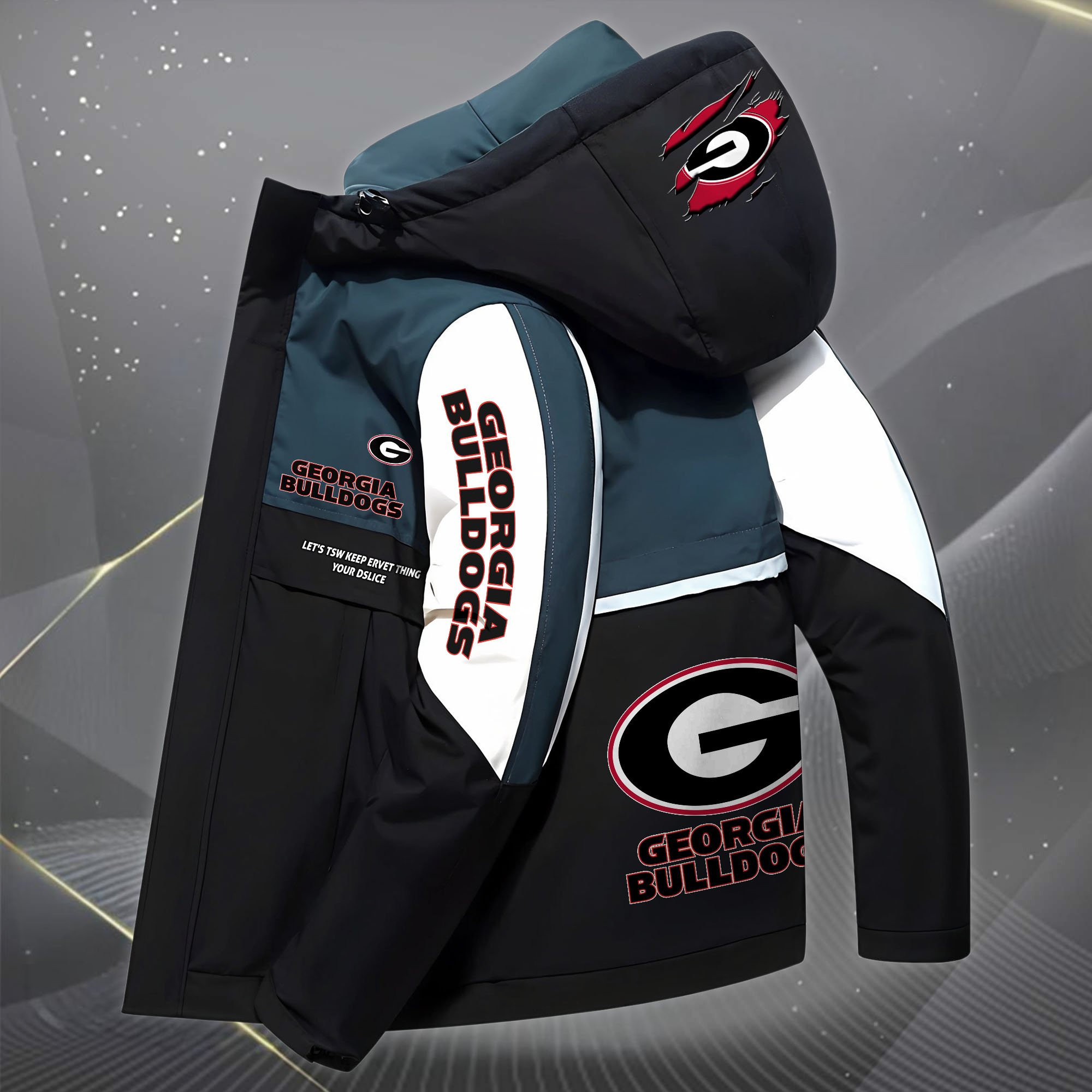 Georgia bulldogs Outdoor Windproof Jacket PBOM46T
