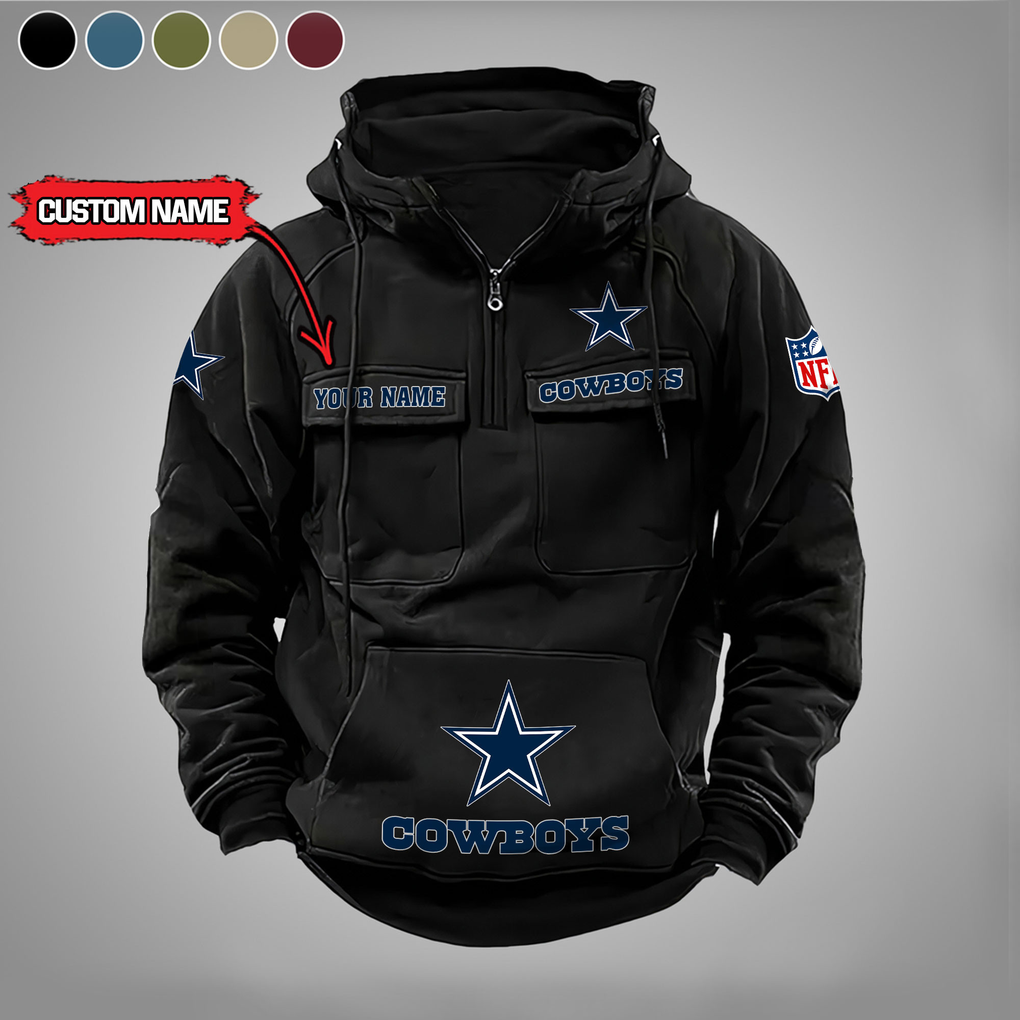 Dallas Cowboys Vintage Men Hoodies DV5 AZVMHD018