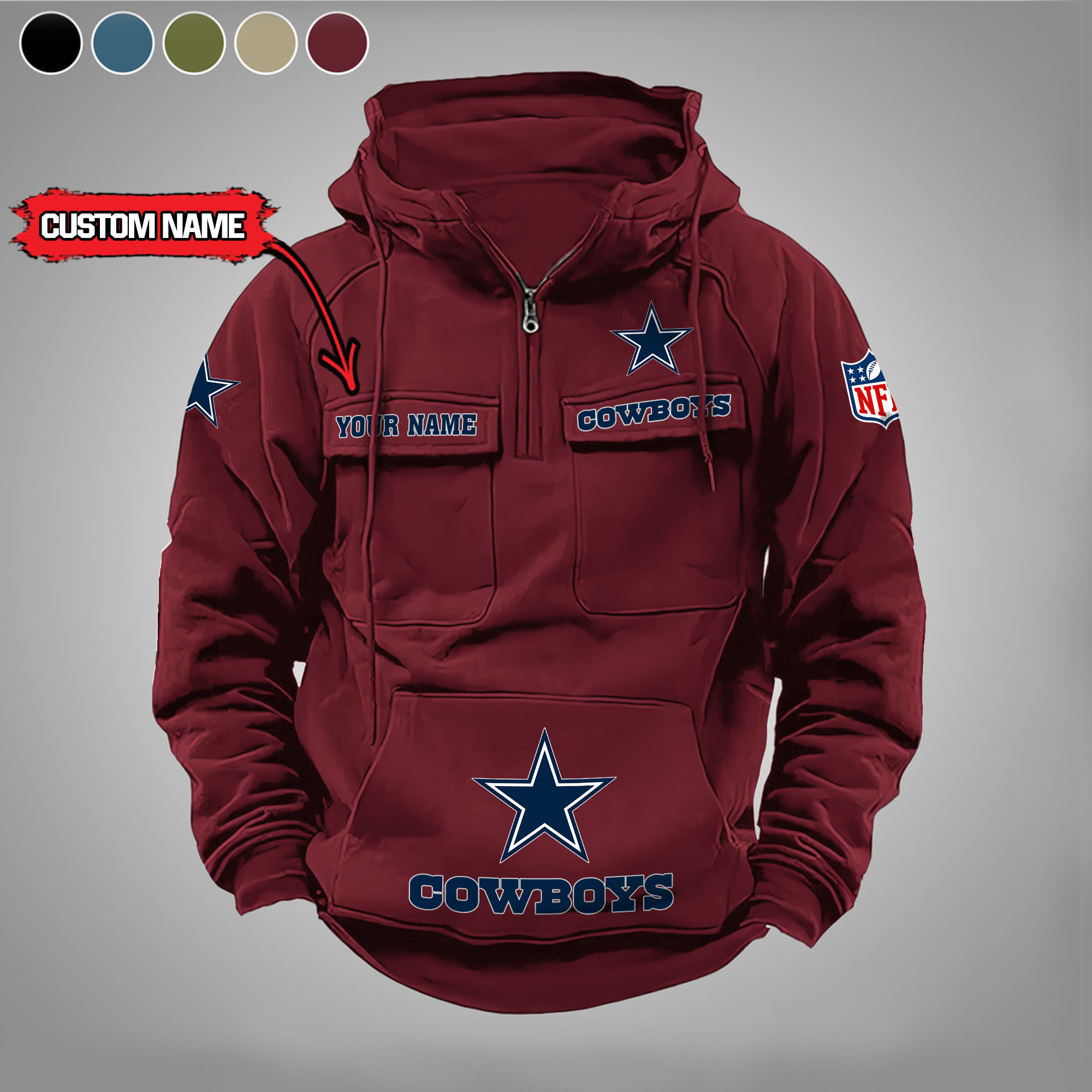 Dallas Cowboys Vintage Men Hoodies DV5 PBR6KZB
