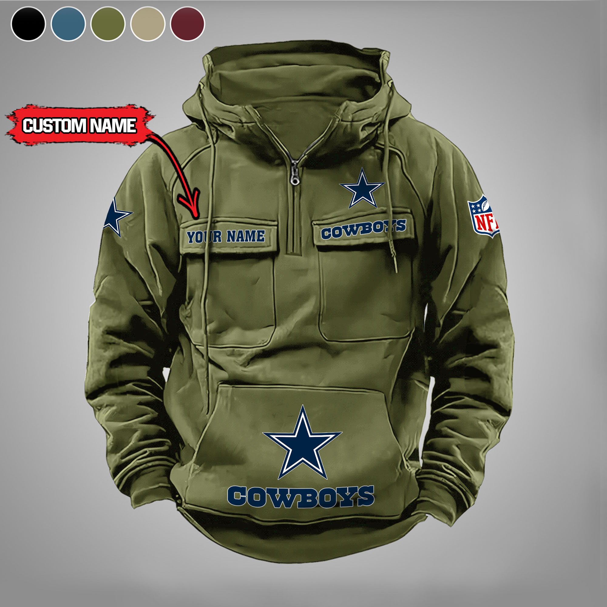 Dallas Cowboys Vintage Men Hoodies DV5 PBR6KZB
