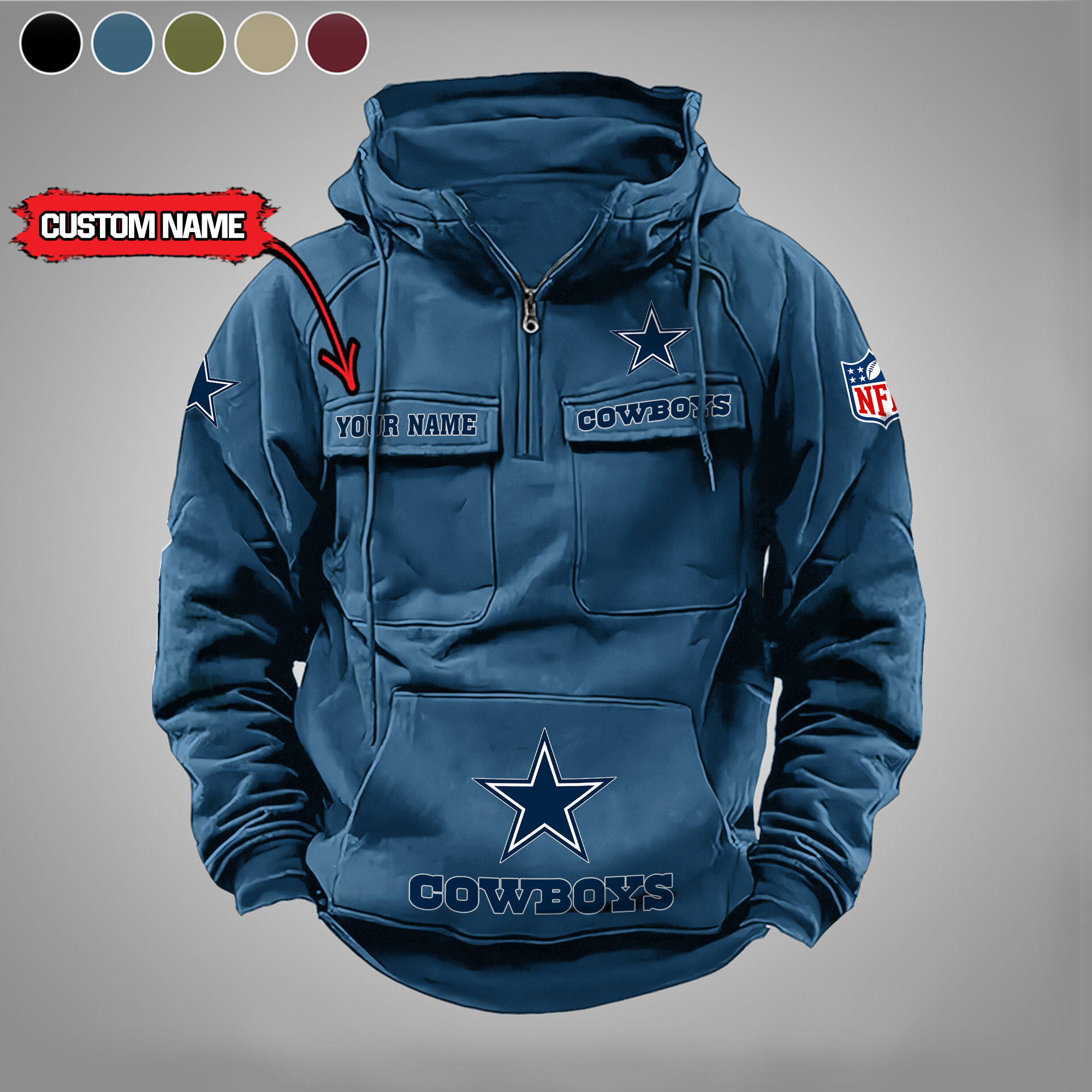 Dallas Cowboys Vintage Men Hoodies DV5 PBR6KZB
