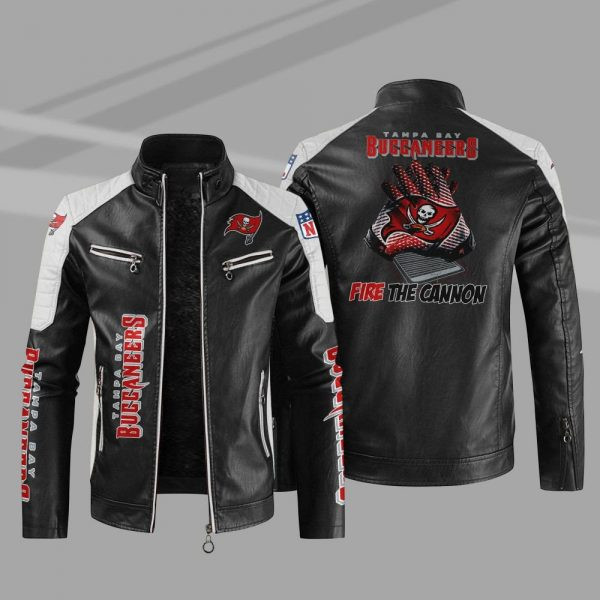Tampa Bay Buccaneers Stand Collar Leather Jacket PB5QXID