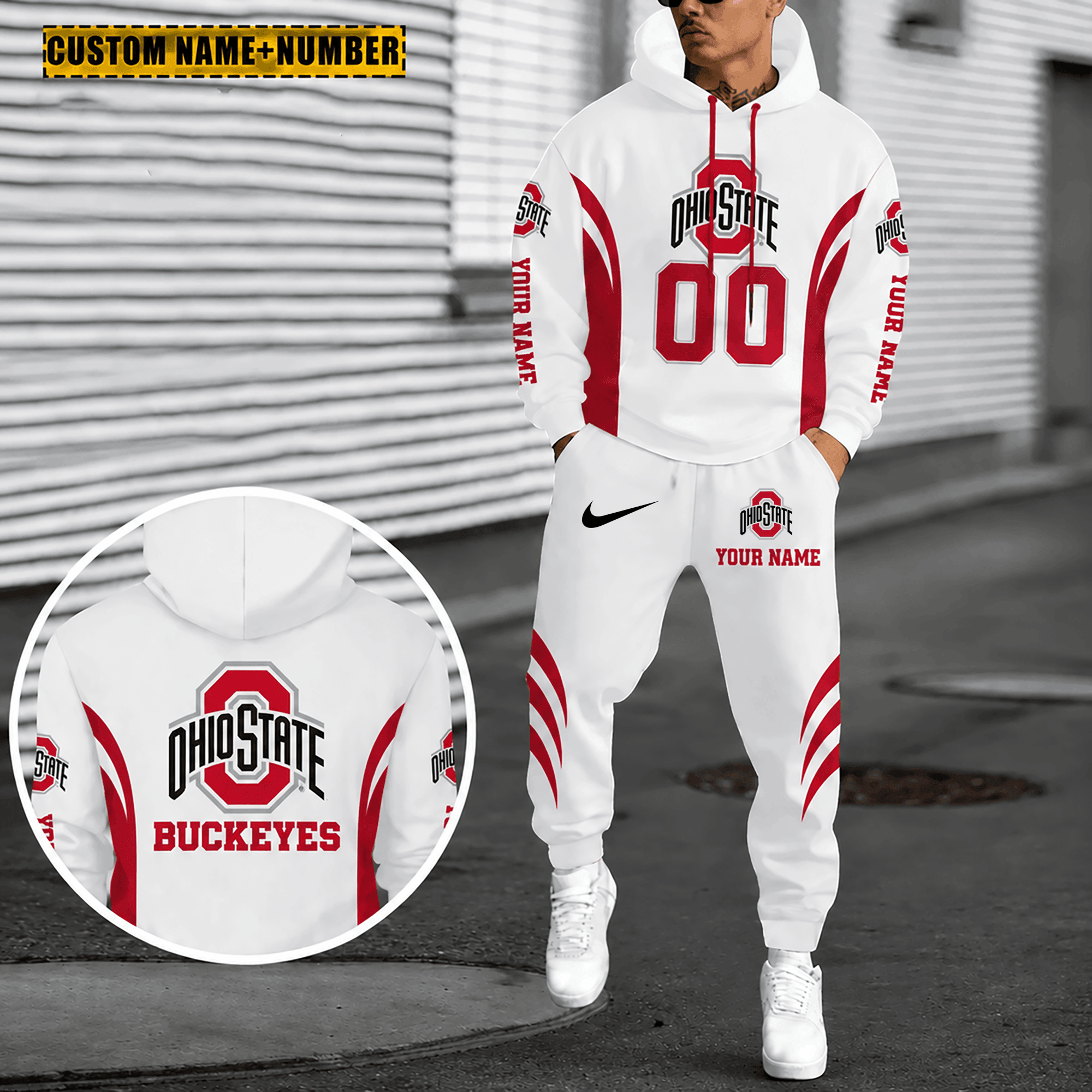 ohio State Buckeyes Combo Hoodie And Sweatpants Gift For Fan MG23
