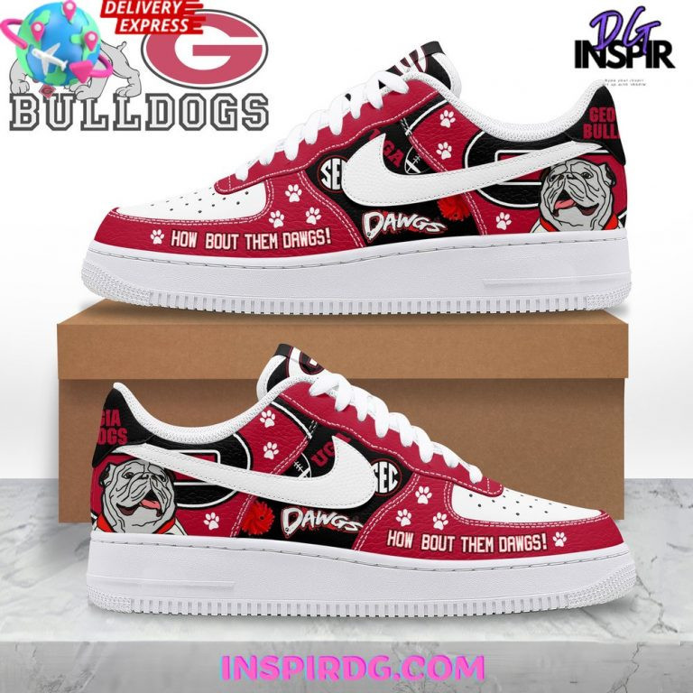 Georgia Bulldogs Personalized AF1 Shoes 1408 BGAF23