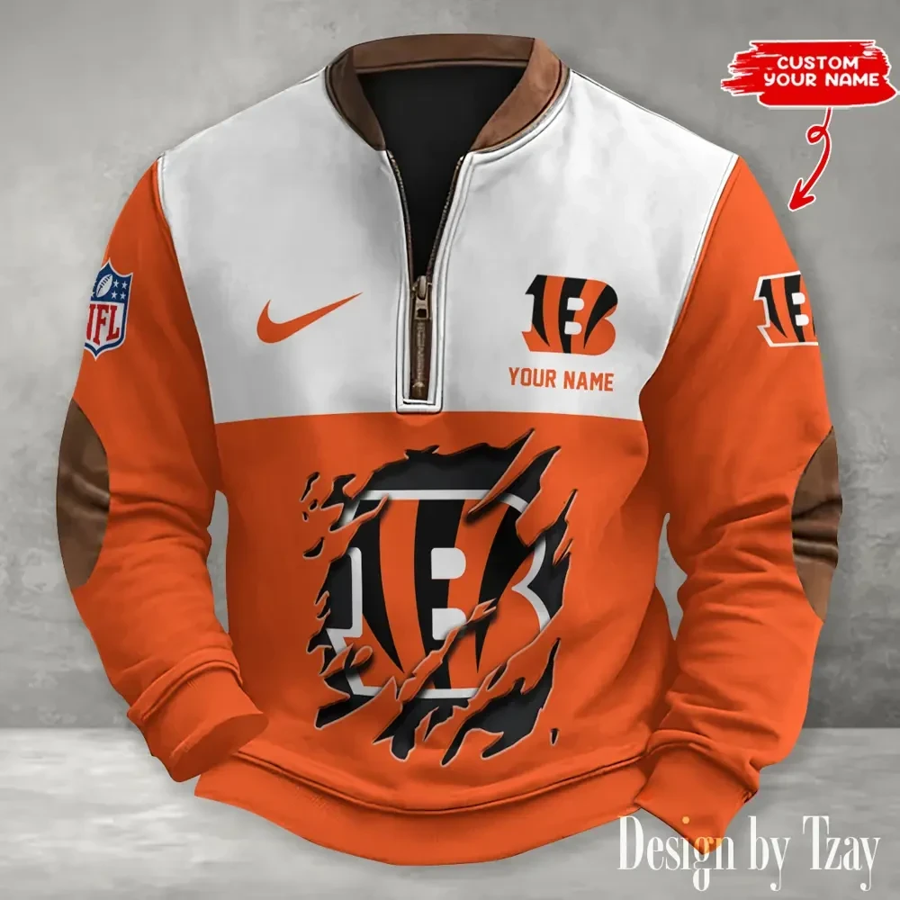 S9MPZNS116-Cincinnati Bengals Print Vintage Sweatshirt