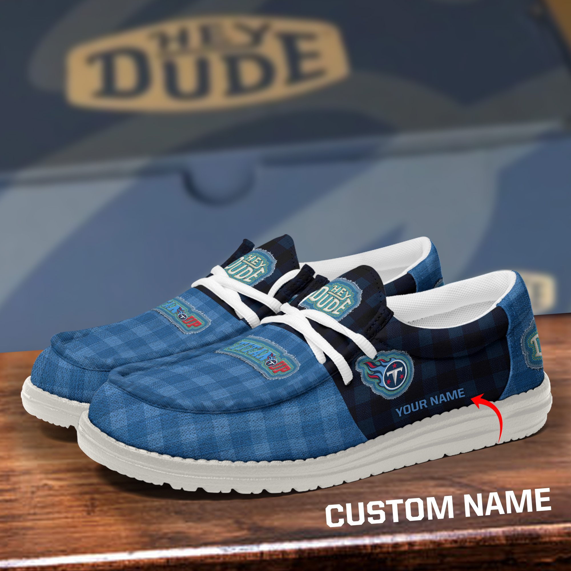 Tennessee Titans DHS shoes-Custom name PB1NEMM