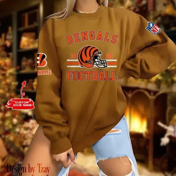 Cincinnati Bengals Personalized Fashion Design New Woolen Sweater PBJKCY5