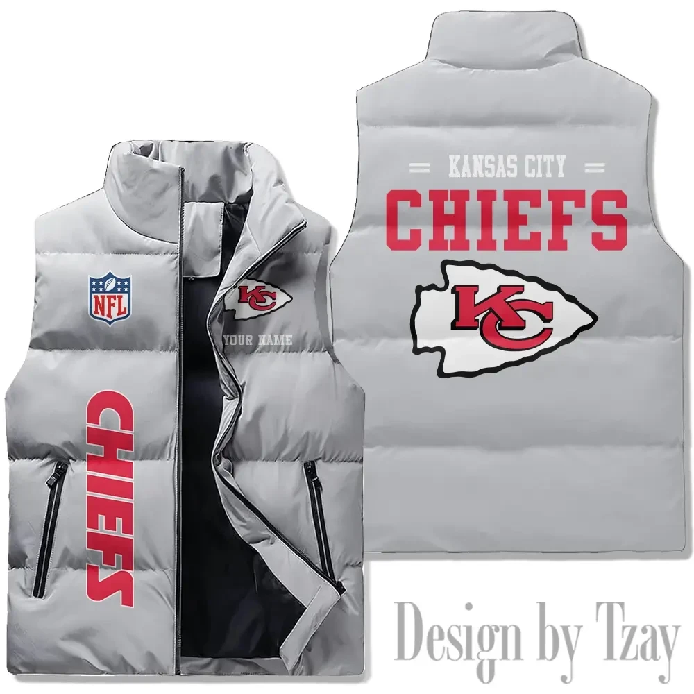 Kansas City Chiefs Sleeveless Down Puffer Vest AZSDPV077