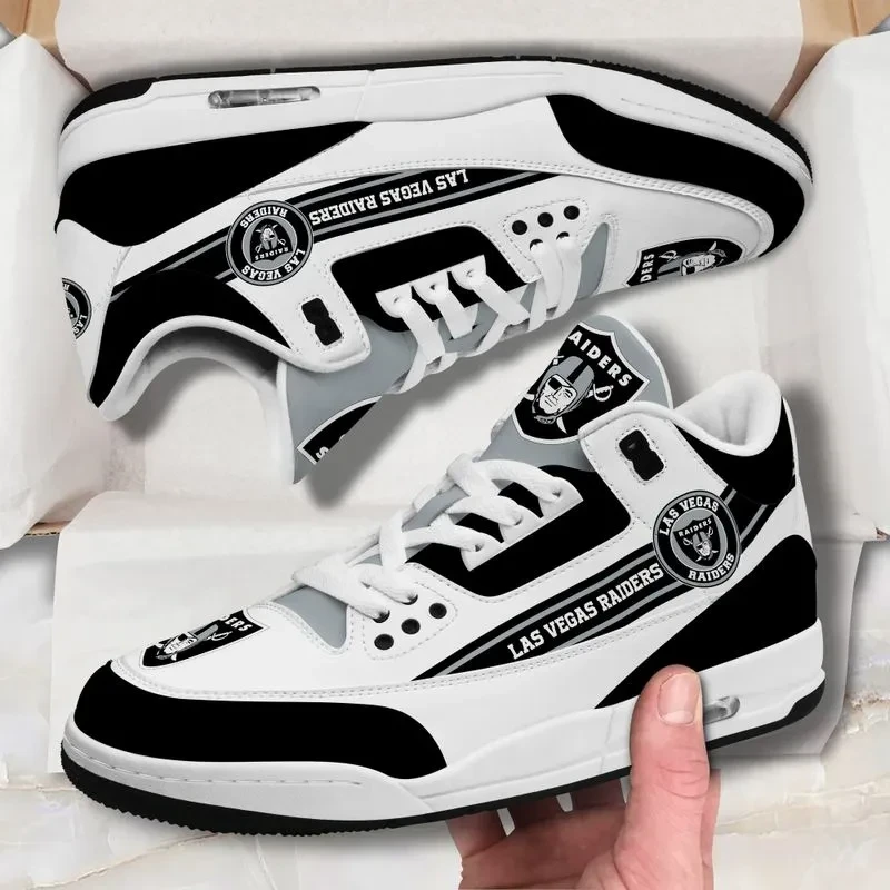 Las Vegas Raiders Basic Leather JD03 Shoes Men and Women AZBT565VF