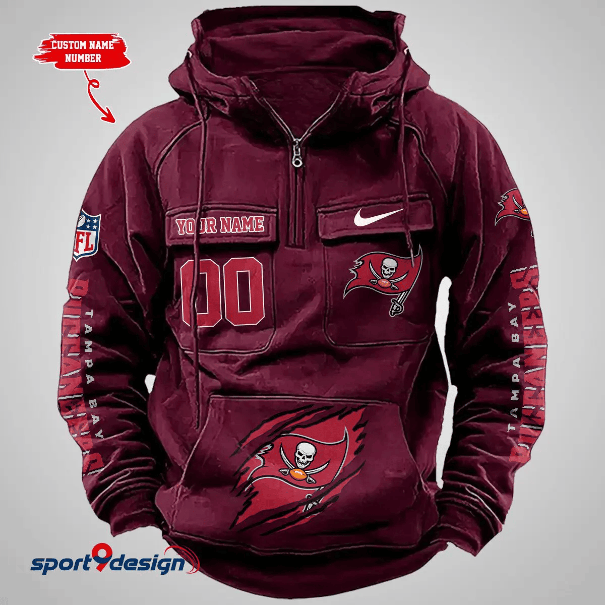 Tampa Bay Buccaneers Vintage Men Hoodie AZVMHD166