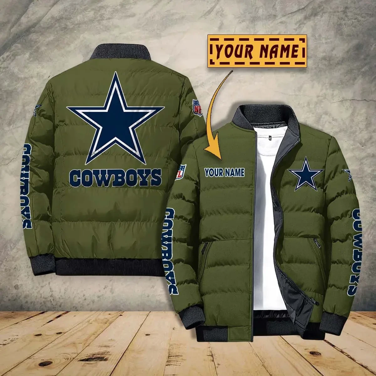 Dallas Cowboys Puffer Jacket PBJ4OHW