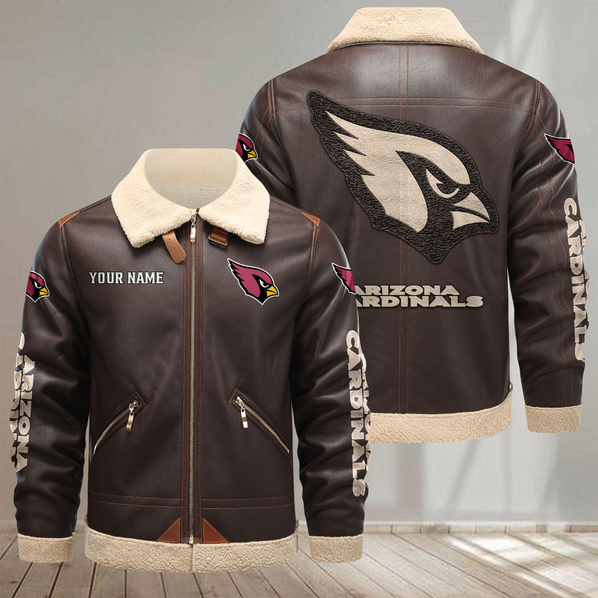 Arizona Cardinals Leather Jacket – Premium & Ultra-Thick Leather Jacket PB9O3PY