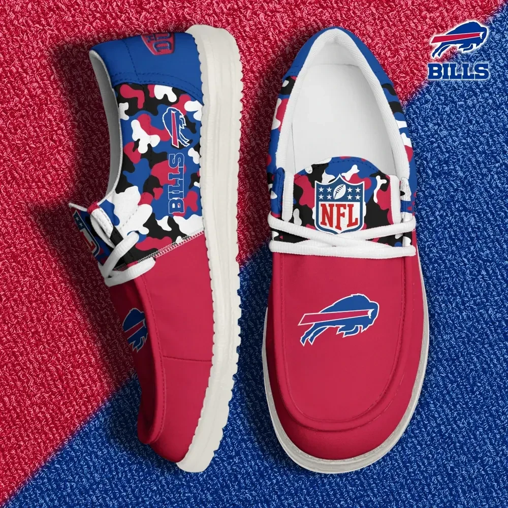 Buffalo Bills Canvas Loafer Shoes