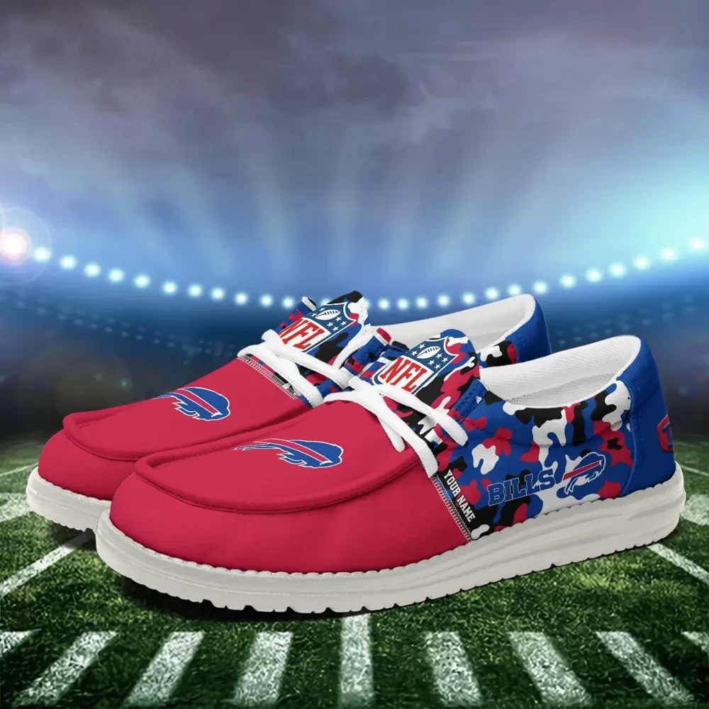Buffalo Bills Canvas Loafer Shoes