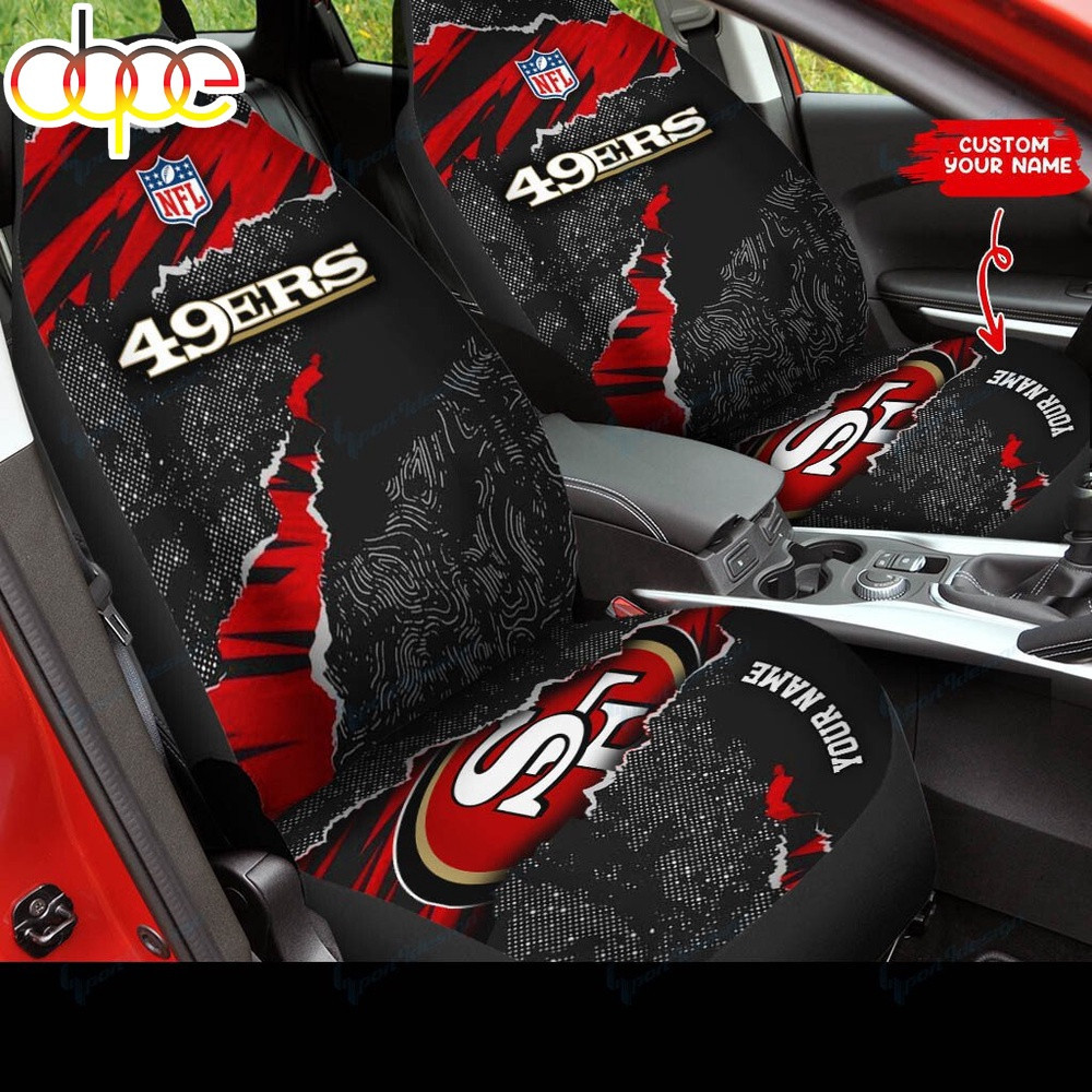 Personalized Name San Francisco 49ers Car Seat Covers