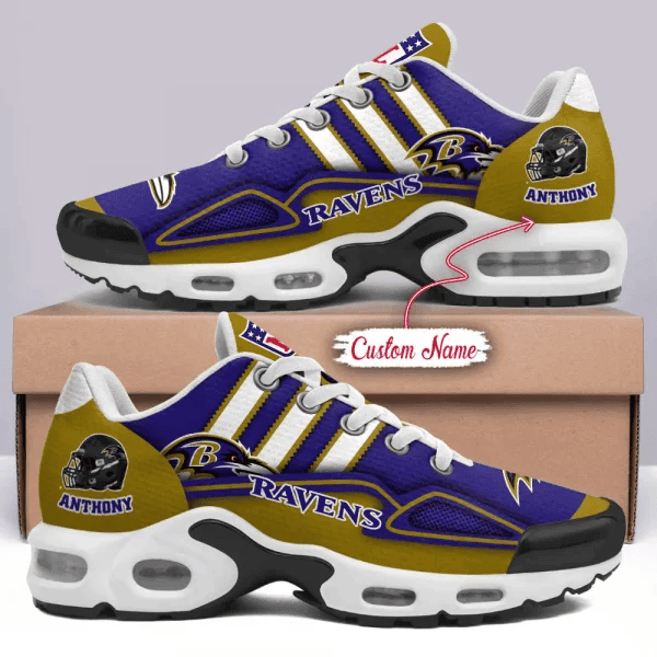 Baltimore Ravens Personalized Plus T-N Youth Sneakers PB544EG