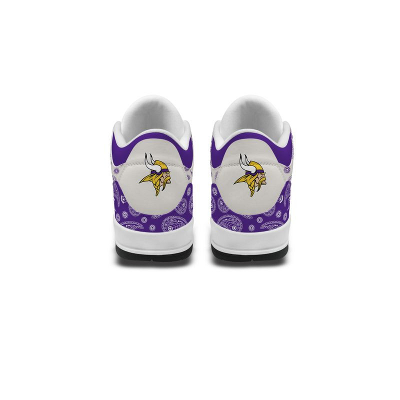 Minnesota Vikings Basic Leather JD03 Shoes Men and Women PB6PF46