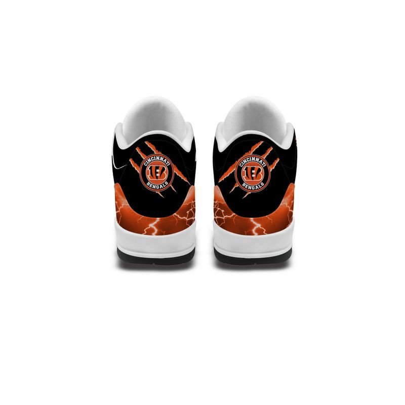 Cincinnati Bengals Basic Leather JD03 Shoes Men and Women PBD7EWH