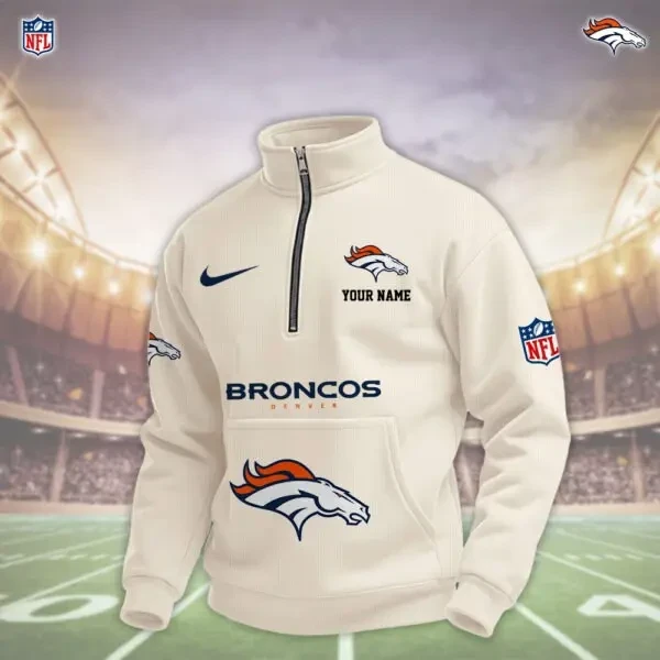 Denver Broncos Pullover Half Zipper