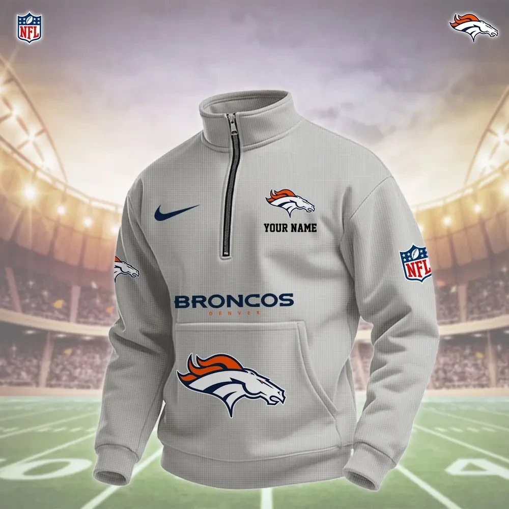 Denver Broncos Pullover Half Zipper