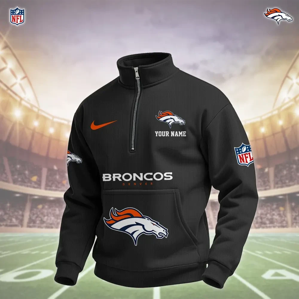 Denver Broncos Pullover Half Zipper
