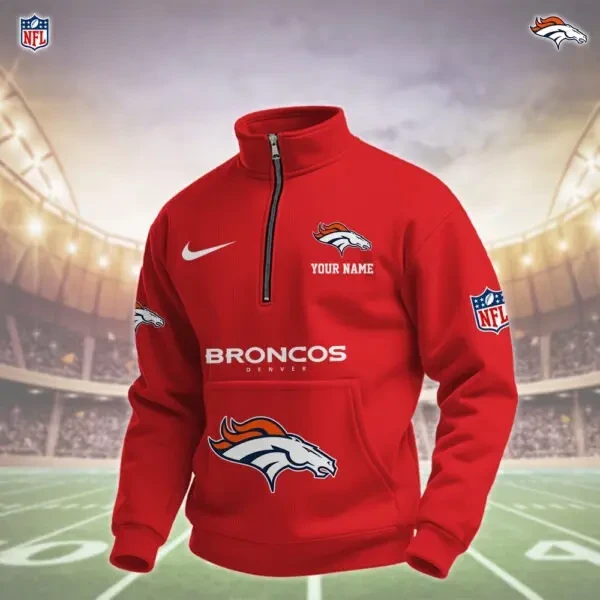 Denver Broncos Pullover Half Zipper