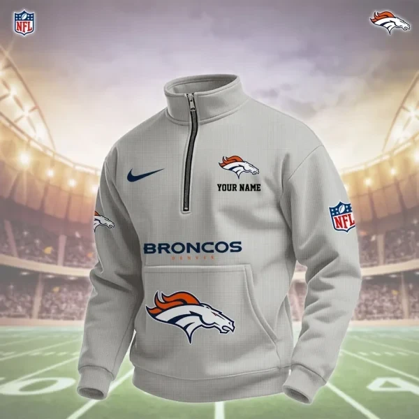 Denver Broncos Pullover Half Zipper