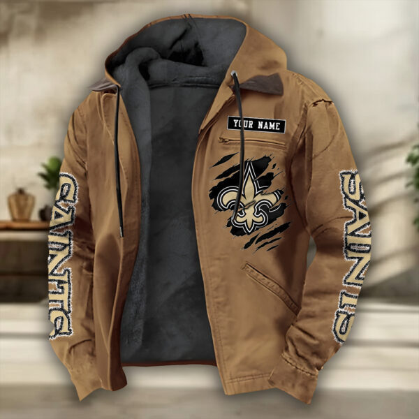 New Orleans Saints Heavyweight Hooded Jacket PBT2TMQ