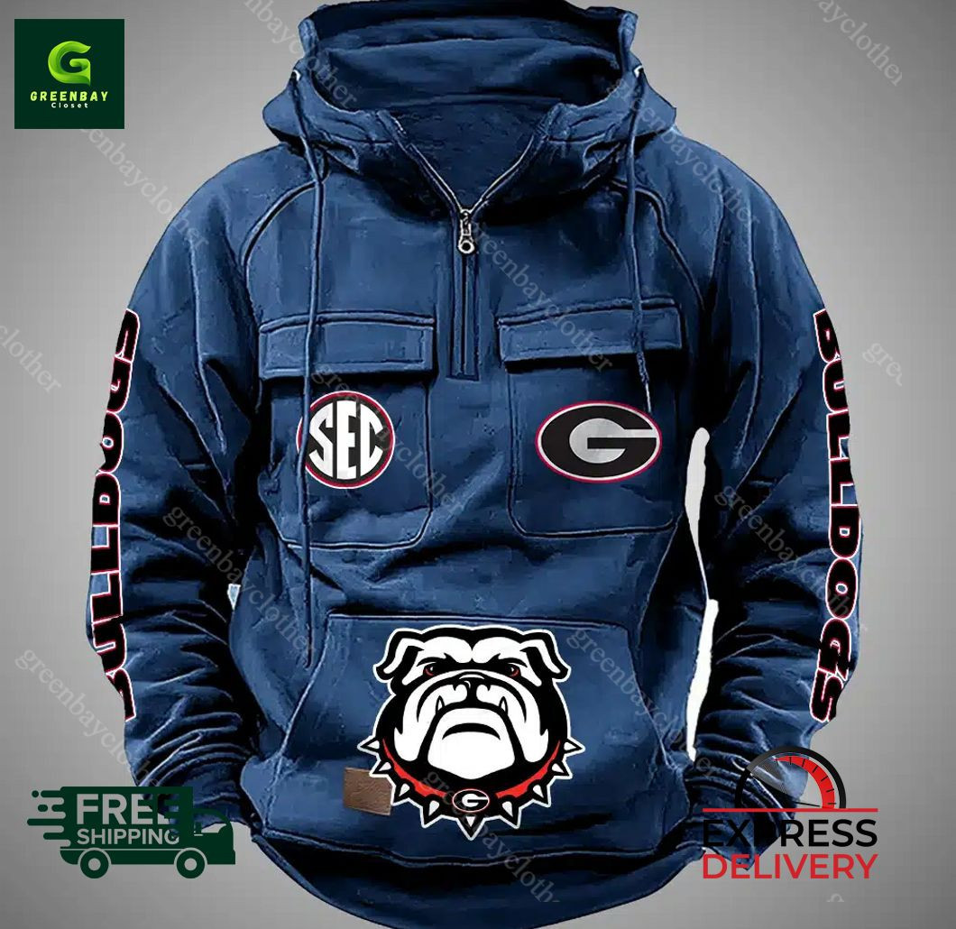 Georgia bulldogs Vintage Men Hoodies DV6 PB1STDW