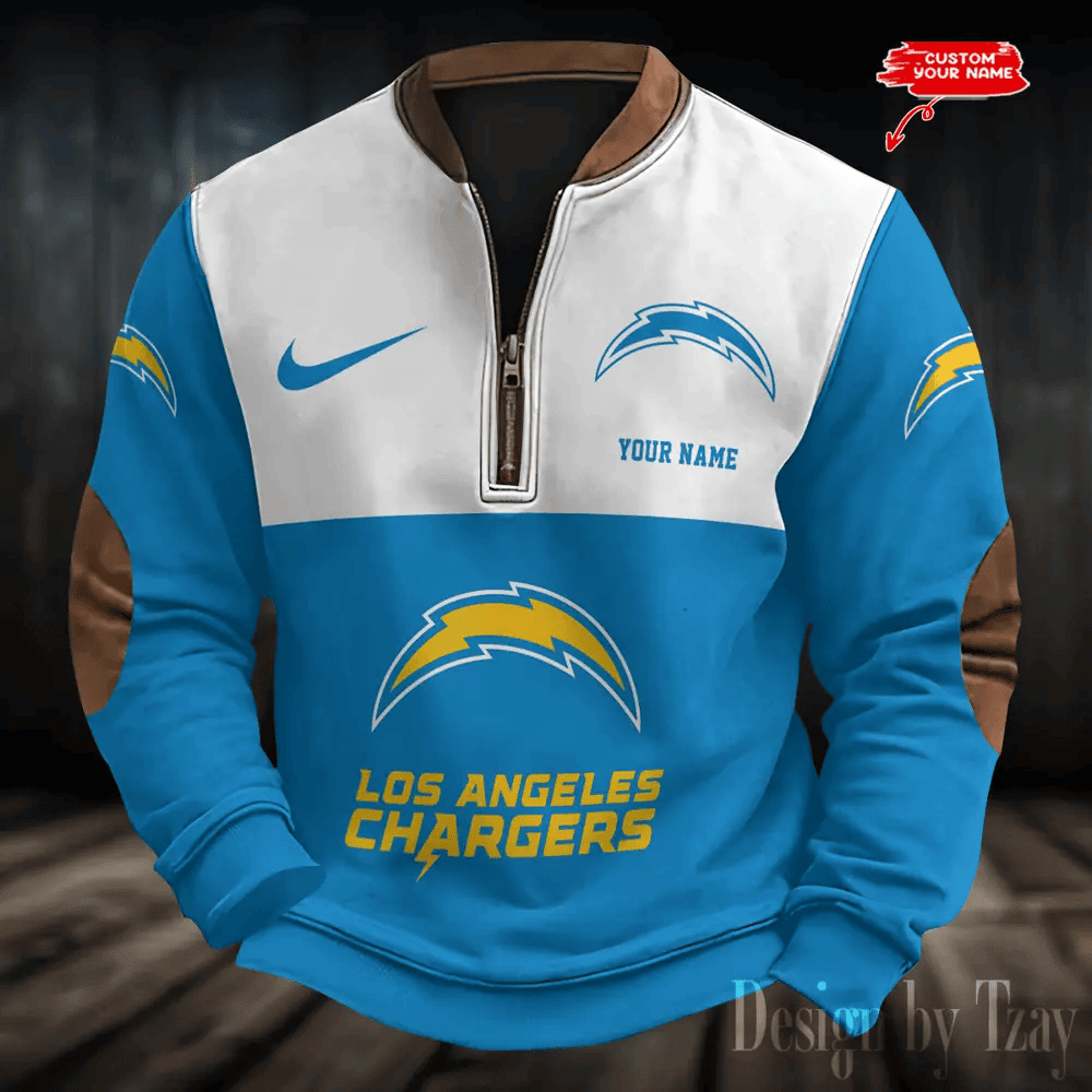 S9MPZNS178-Los Angeles Chargers Print Vintage Sweatshirt
