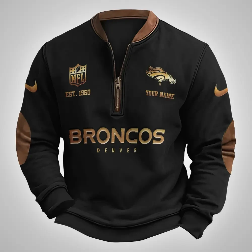 Denver Broncos Classic Half Zip Pullover SPTCHZP010