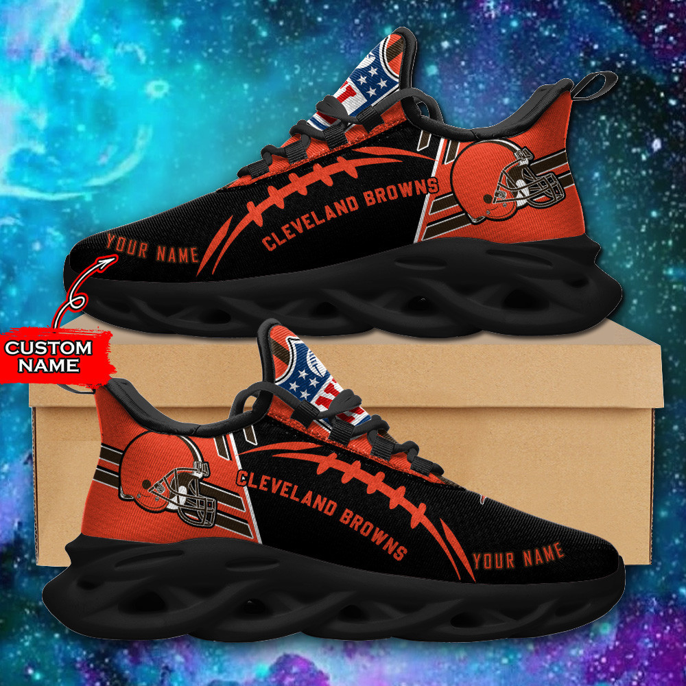 Cleveland Browns Personalized Yezy Running Sneakers PB9FJVN