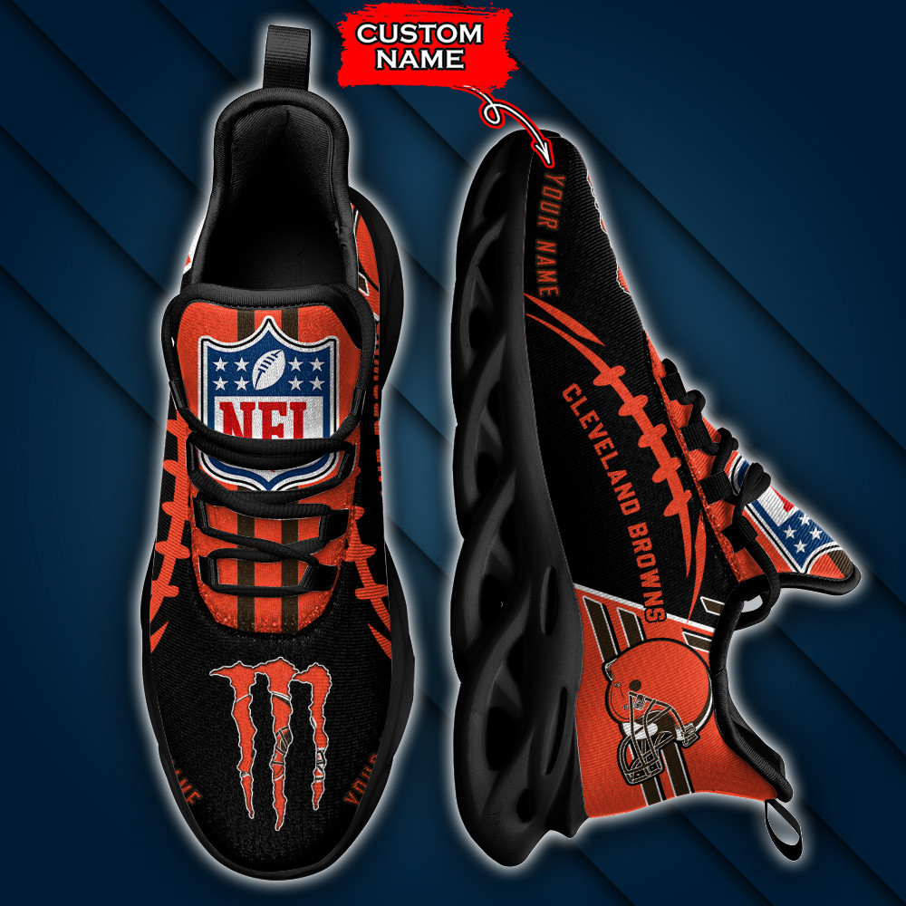 Cleveland Browns Personalized Yezy Running Sneakers PB9FJVN