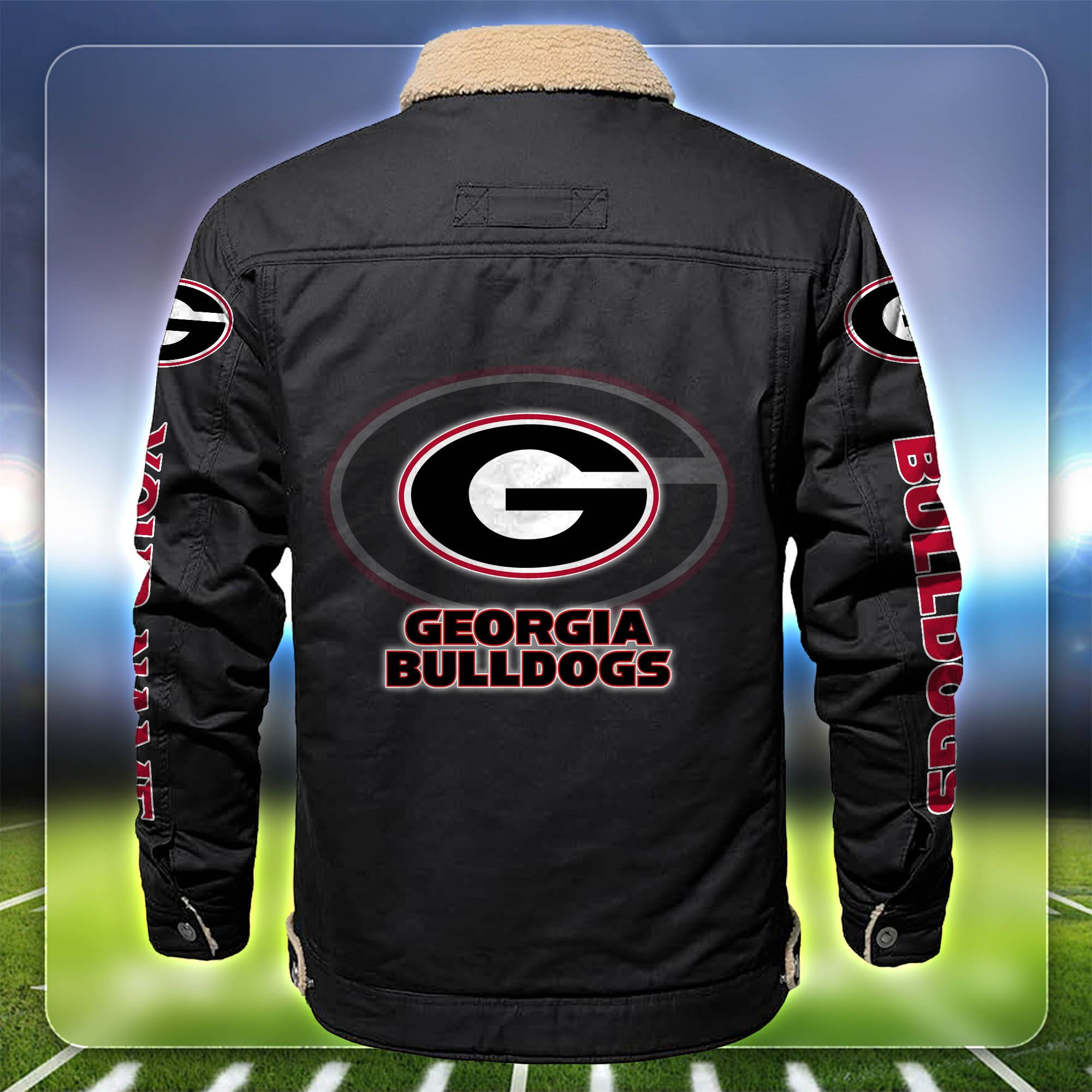 Georgia bulldogs Fleece Lined Cargo Jacket Custom Your Name 2024 version PB4M0UU