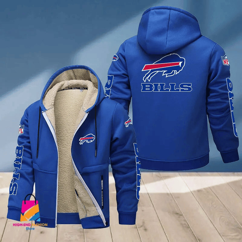 Buffalo Bills Multicolor Thickened Zipper Hoodies ANZTZH004