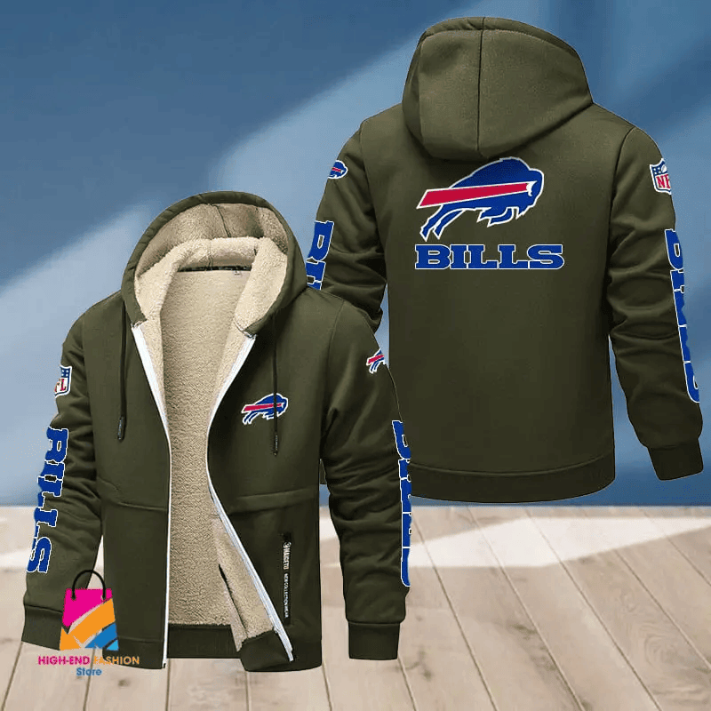 Buffalo Bills Multicolor Thickened Zipper Hoodies PBP0YL7