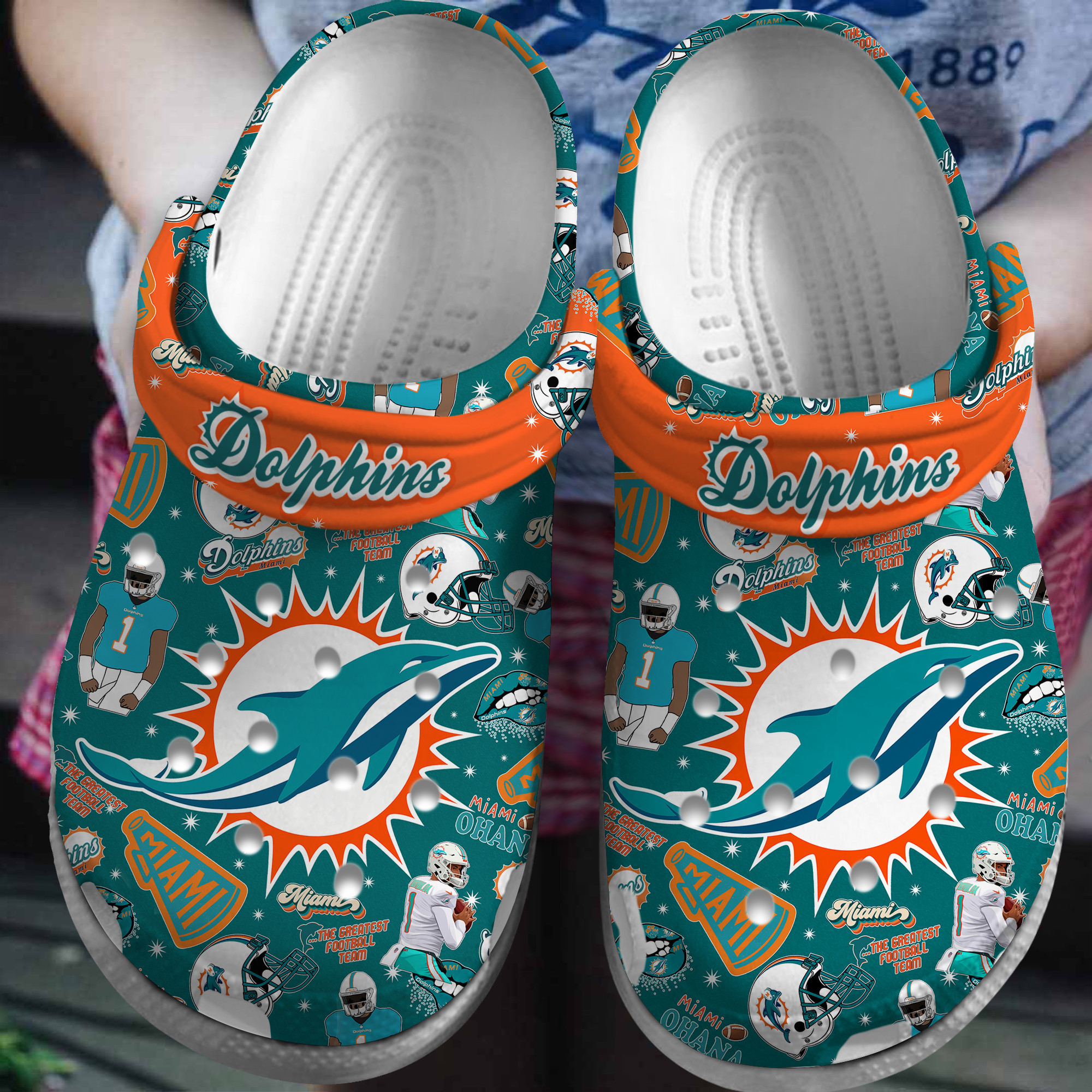 Miami Dolphins Personalized Limited Clog BDD22