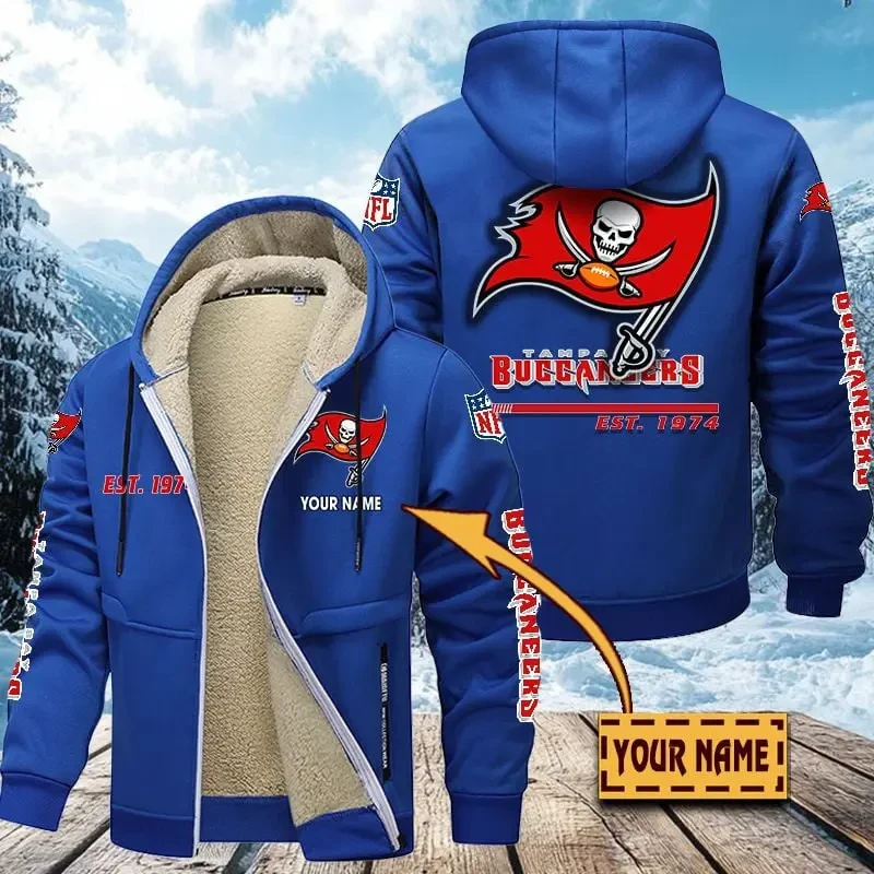 Tampa Bay Buccaneers Zip Up Fur Coat PBR5KID