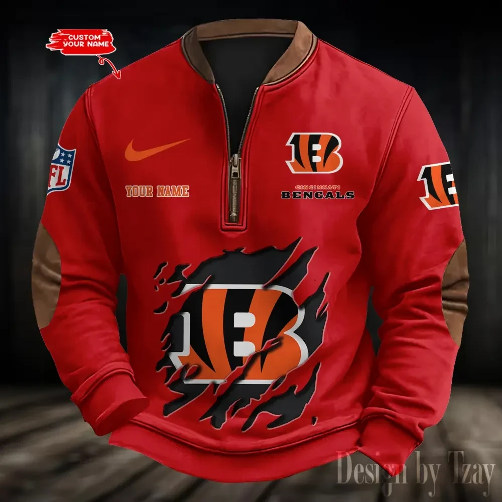 Cincinnati Bengals Print Vintage Sweatshirt PBC0ZLQ