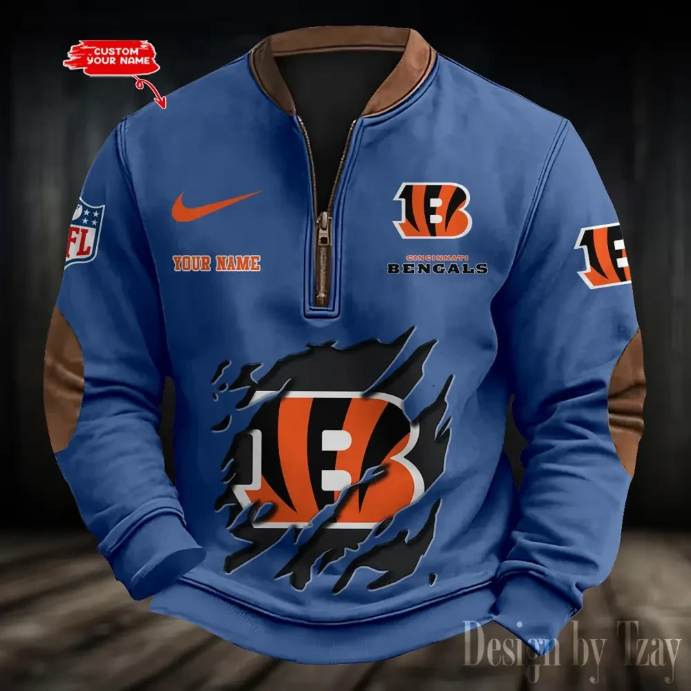 Cincinnati Bengals Print Vintage Sweatshirt PBC0ZLQ