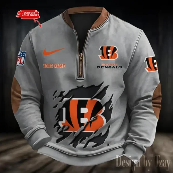 Cincinnati Bengals Print Vintage Sweatshirt PBC0ZLQ