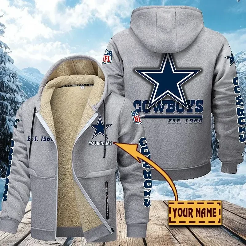 Dallas Cowboys | Zip Up Fur Coat PBW4DHD