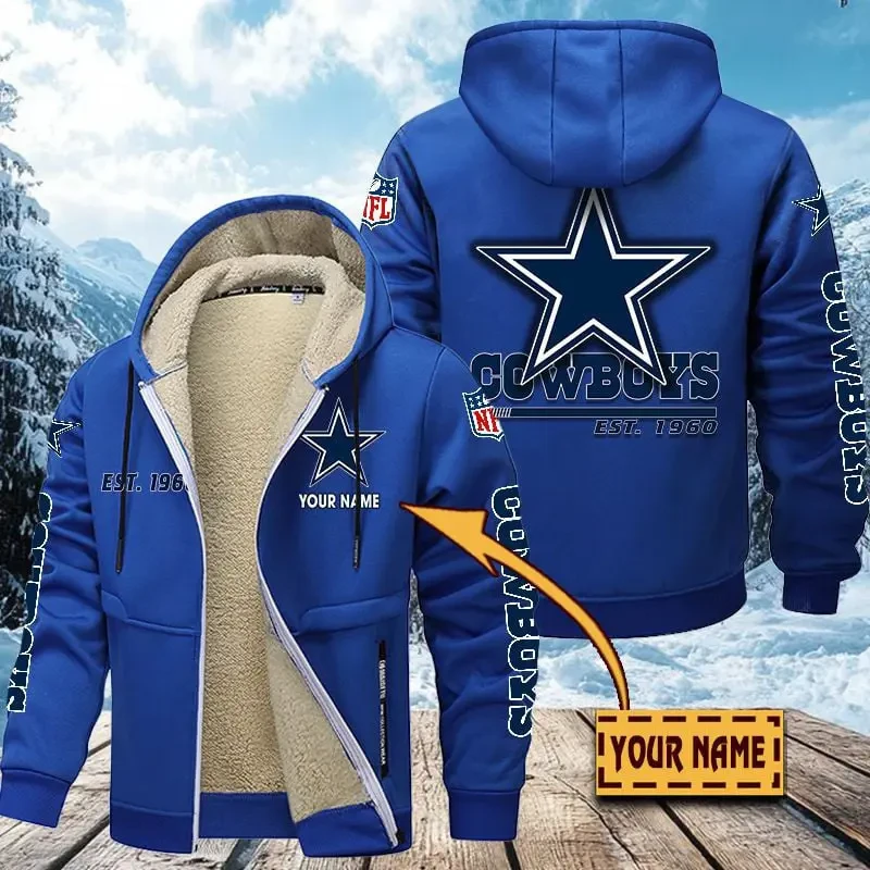 Dallas Cowboys | Zip Up Fur Coat PBW4DHD